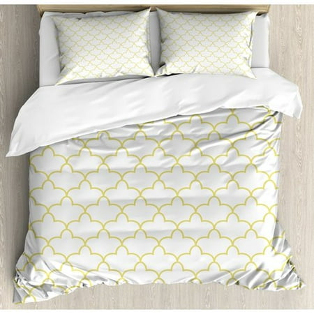 Ambesonne Quatrefoil Persian Moroccan Orient Style Image In