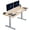 Bamboo/Gray, variant on VIVO Electric 60” x 24” Stand Up Desk | Black Table Top, Black Frame
