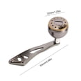 thumbnail image 3 of tamizeot Metal Fishing Reel Handle 32mm Replacing Grip Baitcasting Fish Rod Knob Silver Grey 1Set, 3 of 5