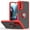 Red, variant on For Motorola Moto G 5G 2022 Impact Metal Ring Holder Stand Magnetic Car Mount Protective Hybrid Case Cover Blue