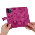 thumbnail image 6 of Decase Phone Shell for Apple iPhone 15,Butterfly Cat Embossed Pattern Folio PU Leather Card Slots Holder Wallet Cover Case With Magnetic Clasp,for  iPhone 15 - Rose, 6 of 7