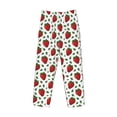 thumbnail image 6 of Uemuo Strawberry Pattern Men's Wide Leg Palazzo Lounge Pants with Pockets Light Weight Loose Comfy Casual Pajama Pants-Small, 6 of 9