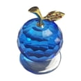 thumbnail image 1 of Crystal Apple Figurine Paperweight Ornament Gift 3D cut Home Decor Collectibles Gift Blue, 1 of 6