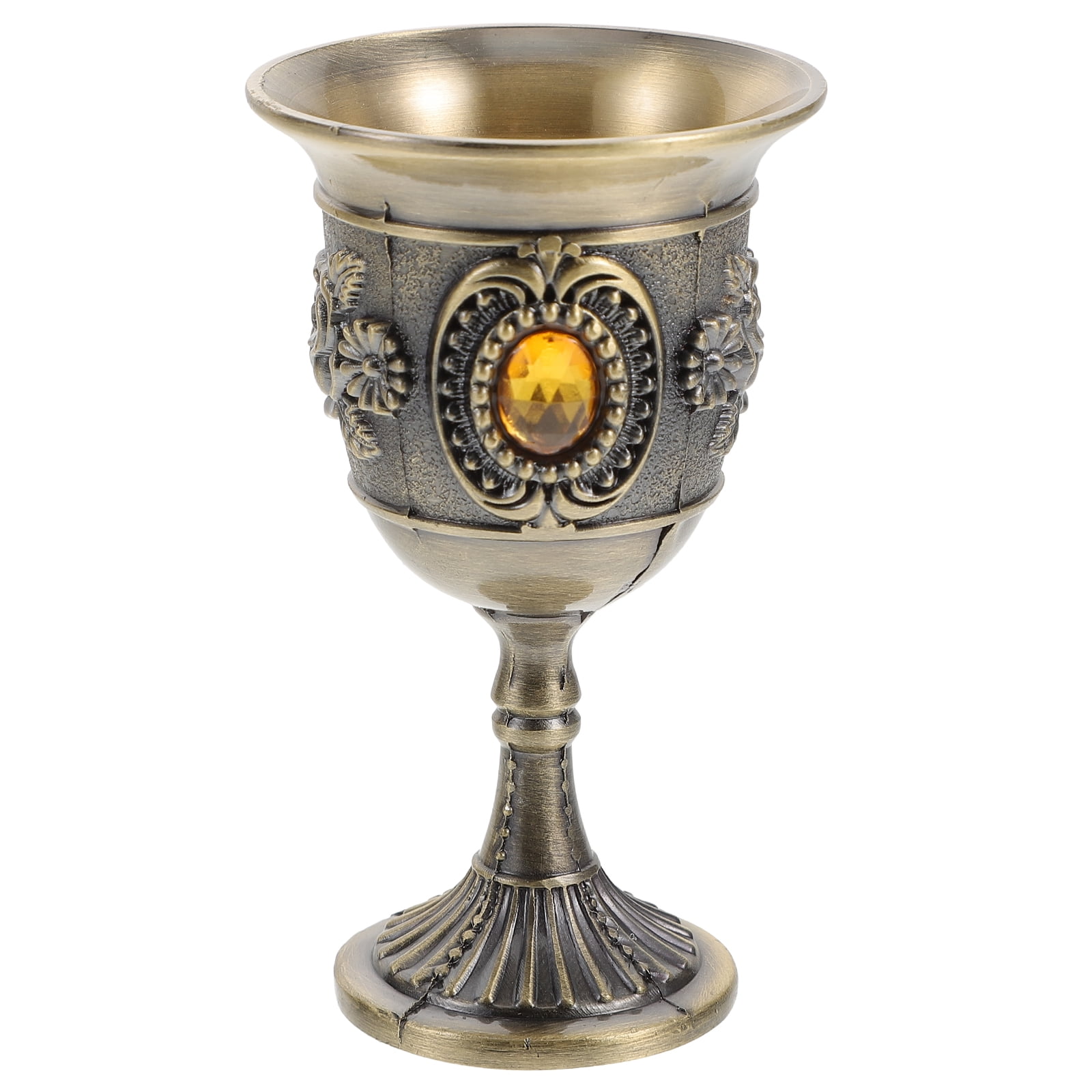 2pcs Brass Chalice Cup Wine Goblet Brass Drinking Glasses Beverage