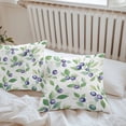 thumbnail image 7 of Waterproof Throw Pillow Covers Set of 2, 26x26 Inch Blue Berry Decorative Pillowcases Outdoor Pillow Slip Cushion Covers Set for Couch Tent Summer Fruit Botanical Country Green Leaf, 7 of 7