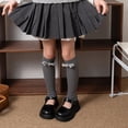 thumbnail image 5 of MXIEZI Toddler Kids Winter Socks With Bow-Knot for Girls 1 Pairs Long Knee High Boot Silly Tall Socks 3-12Y, 5 of 10