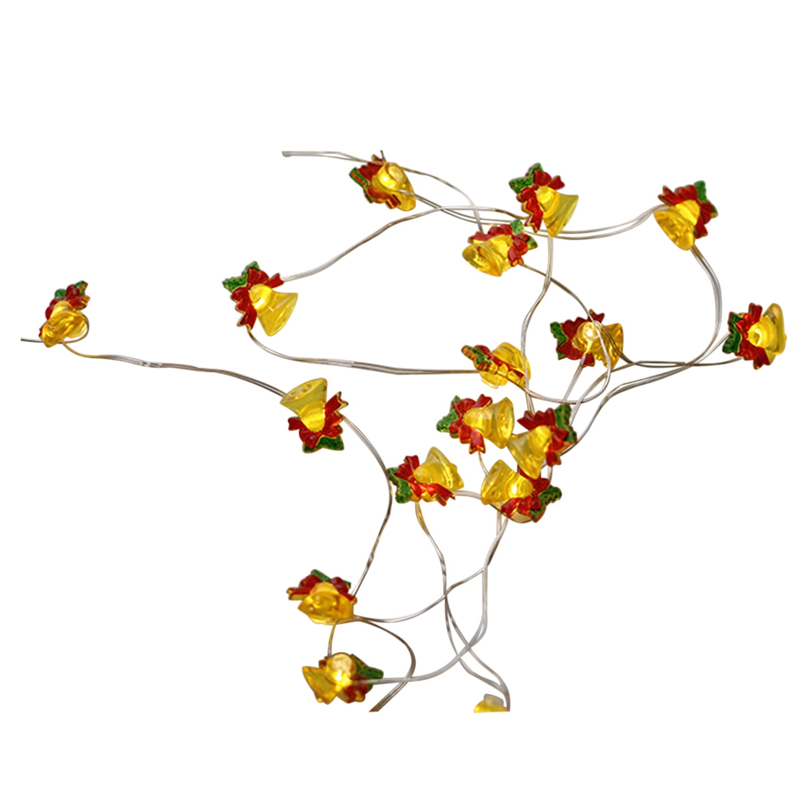 Vikakiooze Lighted Gift Boxes Christmas LED Bell Shaped String Lights