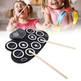 thumbnail image 1 of Roll up Drum Set, 9 Drums Pad 18 Horas Tiempo de Juego Set de Batería Electrónica para Niños de Más de 3 Años para Jugar en Casa, 1 of 7