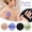 A001- Black, variant on Shower Scrubber, Shower Scrub Brush for Deep Exfoliation, Small 5-Inch Diameter Scrub Brush, Bathroom Brush for Tub Surfaces, Round Skin-Friendly Body Exfoliator That Gently