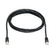 Eaton Tripp Lite Series CAT 6a (RJ45 Snagless Cat6a Black 110 ft 0UTP G Ethernet Cable M/M), (3.05 M) - Câble de Raccordement (DTE) - RJ-45 (M) à RJ-45 (M) - 10 ft - UTP - - IEEE 802.3af - Snagless, stranded - Black – image 2 sur 4