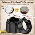 thumbnail image 3 of CHL-Reusable & Refillable Pods Kit for Nespresso Vertuo–60 Refill Aluminum Foil Lids, Compatible with Nespresso Vertuo & Vertuoline Machines, Coffee Capsules Kit with Lid Cutter, Holder & Scoop, 3 of 4