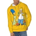 thumbnail image 2 of Simpsons Men's Hoodie With Color Drawstrings Sweatshirt Hooded Pullover Print Winter Coat Jacket Large, 2 of 9