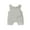 Gray, variant on Baby Boy Summer Suspenders Jumpsuit, 3 6 12 24 Months 2T 3T Toddlers Solid Color Sleeveless Short Rompers for Girls, Boys, 0-3 Years