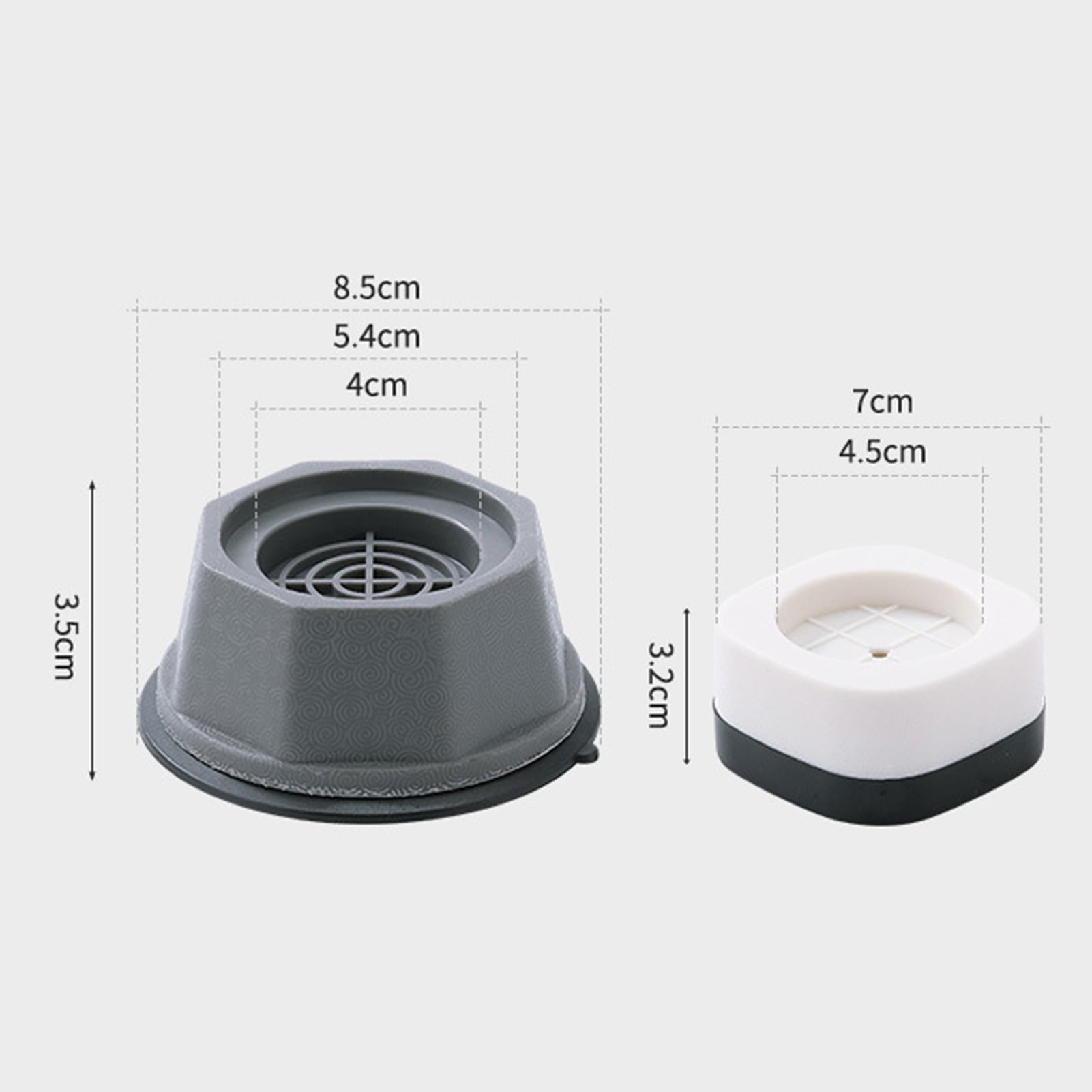 Details about   8 Shock Noise Cancelling Washing Machine Support Anti Vibration Slip Pads 8.5cm 