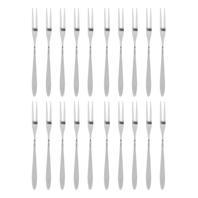 20 Pcs/Set Fourchettes pour Apéritif, Formes de Fruits, Petites Fourchettes en Acier Inoxydable et Silicone pour Fruits, Fromage, Apéritifs