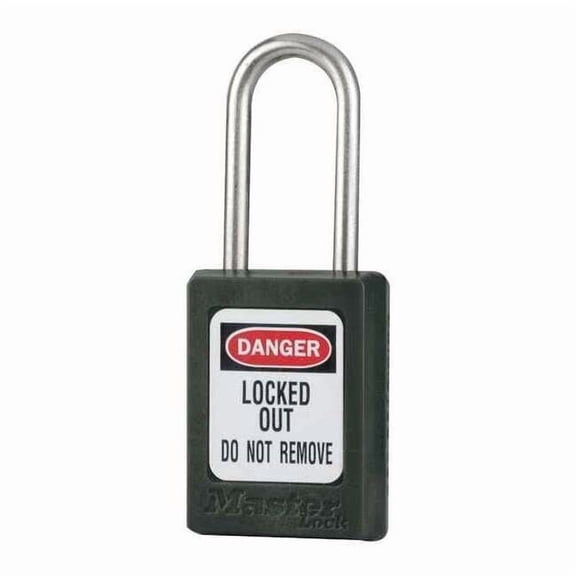 Master Lock Lockout Padlock,KA,Black,1-13/16"H,PK3 S33KAS3BLK