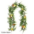 thumbnail image 3 of TanSiDing 6.06ft Easter Lighted Garland,Artificial Spring Vine Branche with Easter Egg Berries Flower for Mantle Fireplace Home Table Party Decoration, 3 of 6