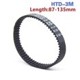 thumbnail image 2 of HTD 3M Rubber Timing Belt Closed Loop Pitch Length 87 90 105 108 111 120 123 126 129 132 135mm Width 10mm 15mm 3M-105 3M-120, 2 of 4