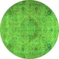 thumbnail image 1 of Ahgly Company Indoor Round Persian Green Traditional Area Rugs, 4' Round, 1 of 1