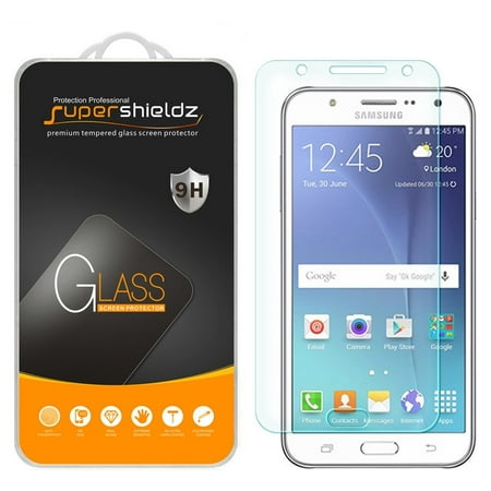 [2-Pack] Supershieldz for Samsung Galaxy J7 Tempered Glass Screen Protector, Anti-Scratch, Anti-Fingerprint, Bubble Free
