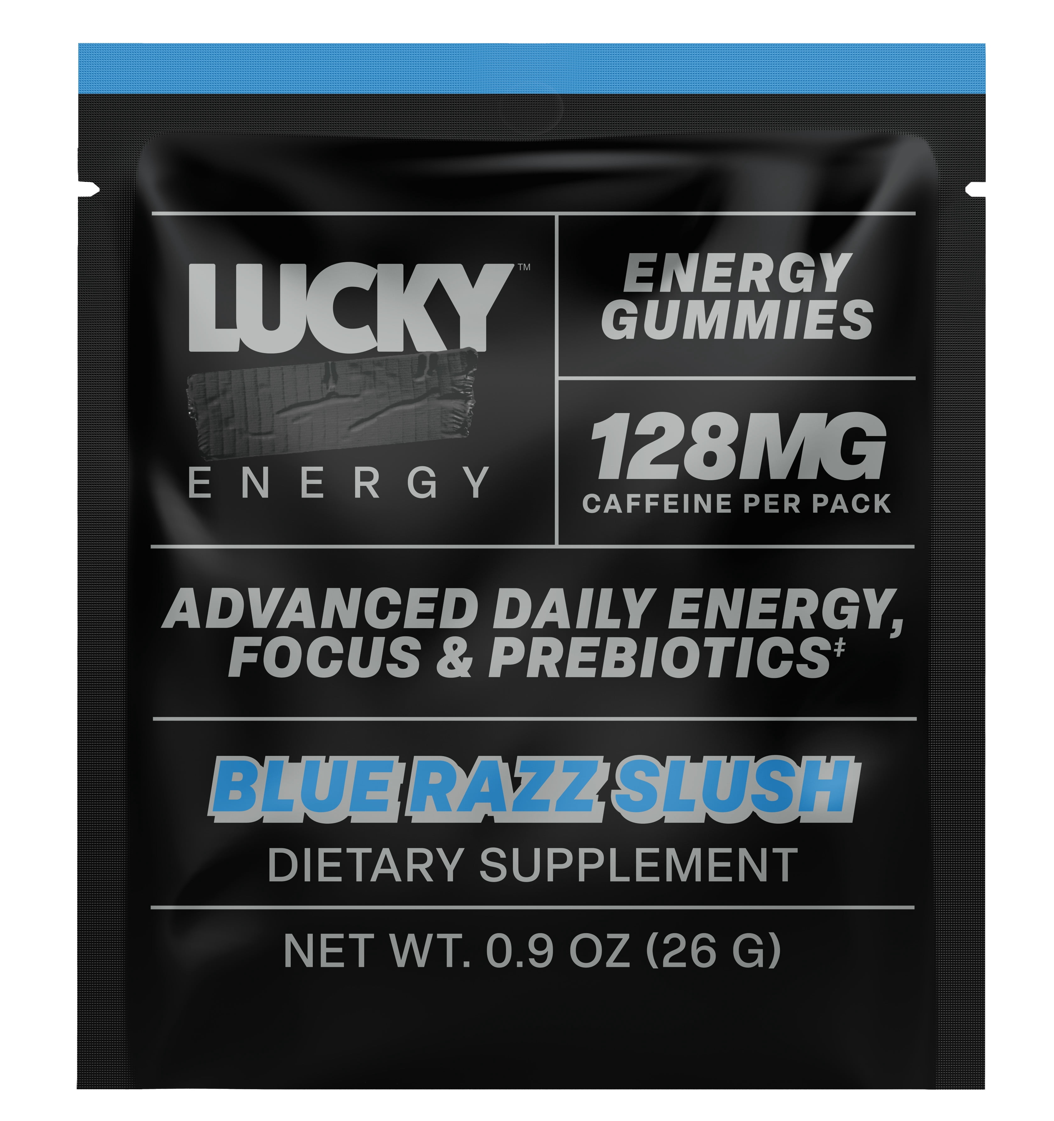 Lucky Energy Blue Razz Slush 10 Pack Gummies