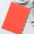 thumbnail image 4 of Shisuyan 1 Set Loose-leaf Binder Divider Paper Dividers Notepad Dividers Plastic Binder Dividers Notepad Tabs Colored Tabs Colored Page Markers Notepad Index Dividers A4, 4 of 9
