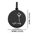 thumbnail image 2 of Stainless Steel Pisces (Two Fishes) Astrology Constellation Round Medallion Pendant Necklace, 2 of 3