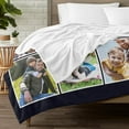 thumbnail image 2 of AISENIN Custom Dad Throw Blanket with photo for Dad Customized Fathers Day Birthday Gifts Photos Collage Blanket Personalized from Daughter, 2 of 5