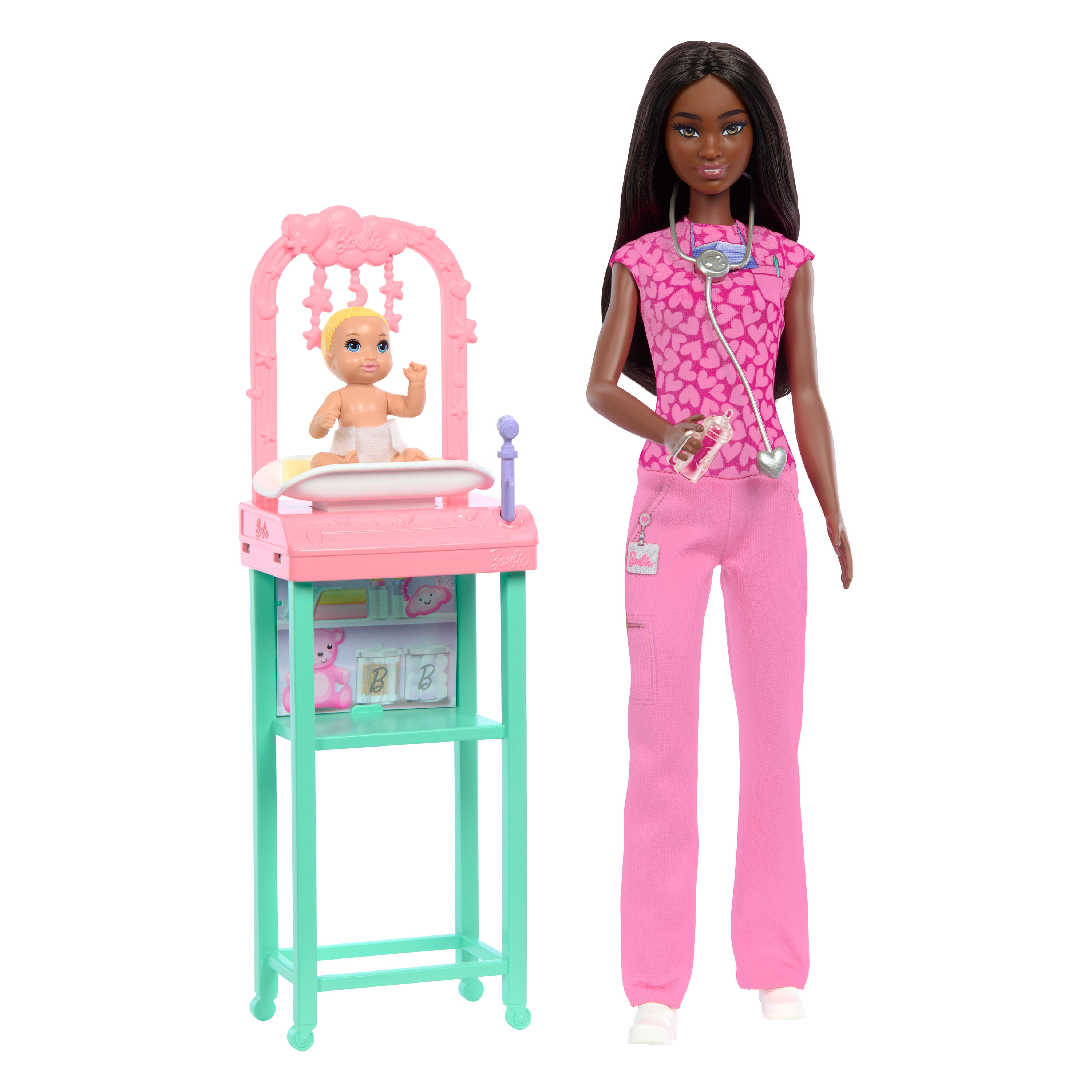 Barbie Baby Doctor Doll Career Playset