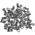 thumbnail image 3 of SHISUYAN 100pcs Leather Rope Cylindrical Fastener String Clip for Jewelry DIY, 3 of 9