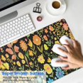 thumbnail image 4 of Long Mouse Pads for Desk,Dark Pioneer Flower Pattern Desk Mats on Top Of Desks, Desk Mouse Pad Extra Large with 3mm Non-Slip Base and Stitched Edge for Gaming,Office,Work,Home 31.5"x11.8", 4 of 6