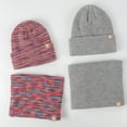 thumbnail image 3 of Little Girl Winter Hat Gloves Scarf Set, Knitted Lined Beanie Hat Neck Warmer Mittens Set for Girls Boys, 3 of 3