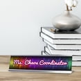 thumbnail image 3 of Ms Chaos Coordinator, Retro Novelty Office Gift Desk Sign (2 x 8"), 3 of 3