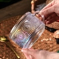 thumbnail image 3 of Juego de 2 tazas de café Gezzeny, vidrio vintage, 400 ml, arcoíris, 3 of 8