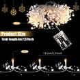 thumbnail image 2 of Zukuco Indoor Christmas Garland Decorations, 10FT 30LED Festive Lighted Berry Beaded Garland for Xmas Tree, Home, Mantel, Fireplace Holiday Decor(White), 2 of 7