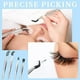 thumbnail image 4 of Juego de 4 pinzas con puntas de goma y revestimiento de PVC, punta fina y plana., 4 of 4