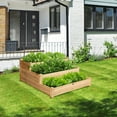 thumbnail image 2 of Costway 3 Tier Wooden Raised Vegetable Garden Bed Elevated Planter Kit Outdoor Gardening, 2 of 12