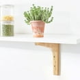 thumbnail image 3 of OUNONA Khaki Wall Mount Shelf Bracket, Multipurpose Floating Shelf Support Holder for Kitchen and Bathroom Storage, 3 of 8