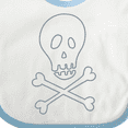 thumbnail image 4 of Inktastic Skull and Crossbones Boys or Girls Baby Bib, 4 of 4