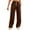 Brown, variant on Ierhent Women Pants Casual Work Women's Loose Fit Classic Lounge Pants(Blue,S)