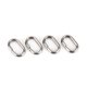 thumbnail image 1 of OKBY Anillos divididos ovales Anillos divididos de Pesca 100 Piezas Anillos divididos ovales de Acero Inoxidable Conector Giratorio de Aparejos de Pesca de Carpa(9 * 15mm), 1 of 5