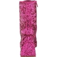 thumbnail image 3 of Circus By Sam Edelman Kia Sequin Dark Punk Pink Lace Up Side Zipper Ankle Boots (Dark Punk Pink, 6), 3 of 6