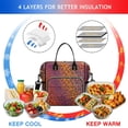 thumbnail image 4 of Orange and Purple Of Leopard Print Womens Lunch Box for Work,Insulated Large Lunch Bag for Tween and Teen,Loncheras Para Mujer,Leakproof Adult Lunch Bag for Work,Beach,Travel,Picnic,Camping, 4 of 7