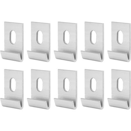 

10 Pack LongLasting Aluminum Greenhouse Clips & Clamps Easy Install Base Hooks for Secure Shade Net & Film Attachment Universal Fit for Garden Frames & Accessories (Green)