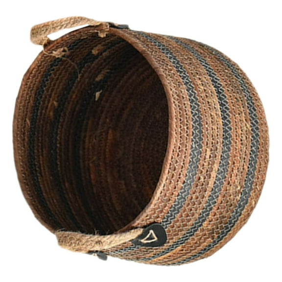 Worgeous Laundry Basket Large Braided Straw Rope Basket Storage Basket For Blankets Laundry Sundries Case
