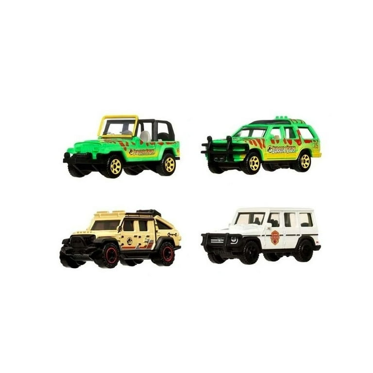 Jurassic World Rebirth Matchbox Die-Cast Vehicles Set of 4 JGL59