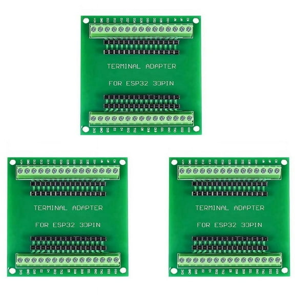 3X ESP32 Expansion Board 30Pin GPIO Breakout Board Compatible with 30 Pins ESP32 Development Board