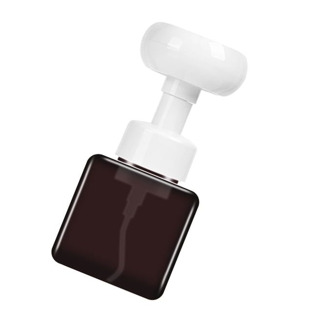 Botella de jabón con bomba para lociones espumosas, botella recargable con bomba de flores, cabeza de jabón, champú, botella vacía cosmética Suministros de limpieza para el hogar Marrón Escribe un Toystoory HA006898-03