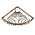 thumbnail image 2 of Vintage Corner Shower Caddy Brass Triangular Storage Rack Shelf Bathroom Organizer Corner Shelf, 2 of 5