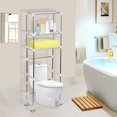 thumbnail image 2 of Storage Rack Over Toilet/Laundry/Washing Machine Bathroom 3-Tier Shelf Unit Organizer 160*68cm, 2 of 8